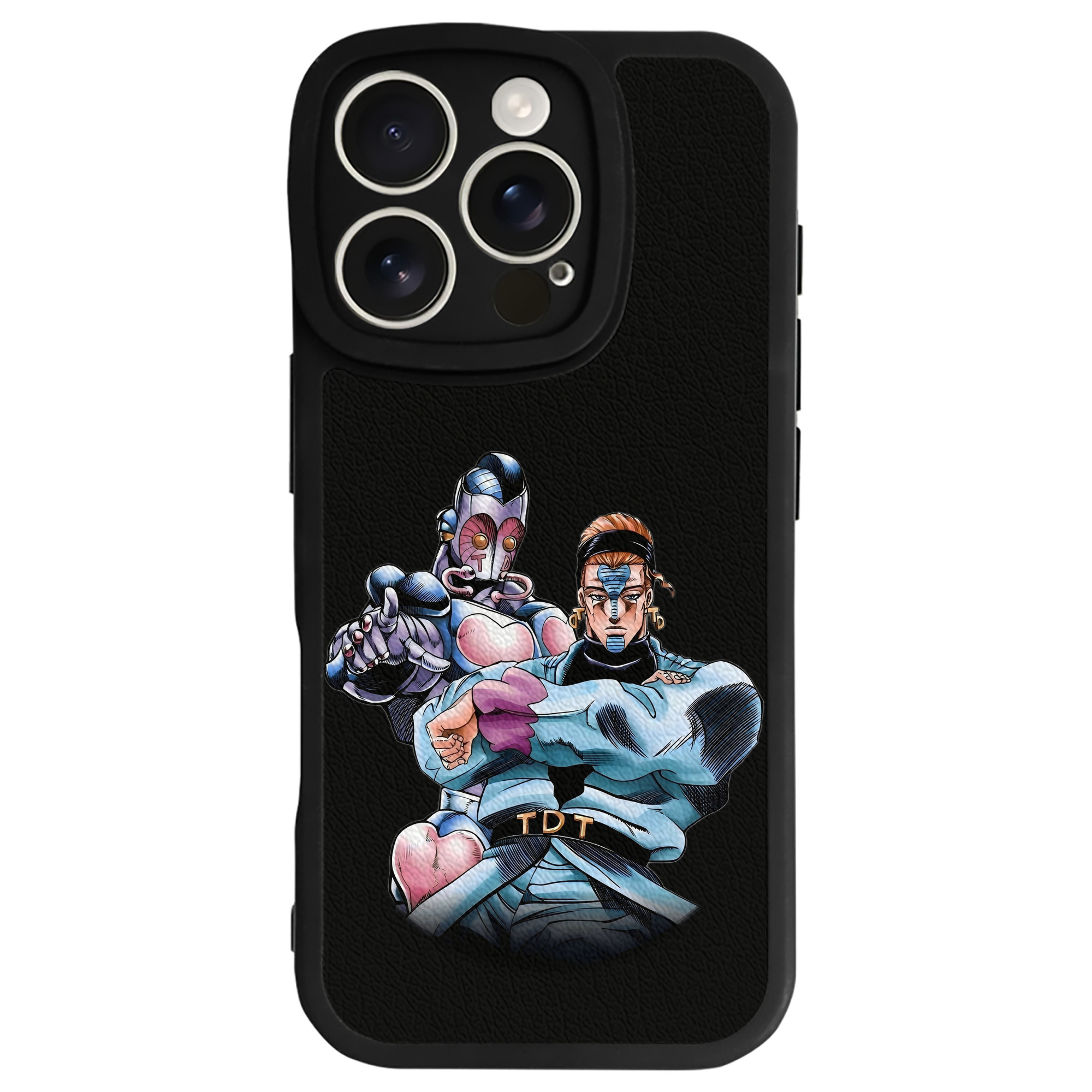 （画像用） ジョジョの奇妙な冒険 ひがしかた じょうすけ JoJo's Bizarre Adventure Higashikata Josuke 【iPhone 16シリーズ対応】シリコンスマホケース（レザー調） 材質：シリコン